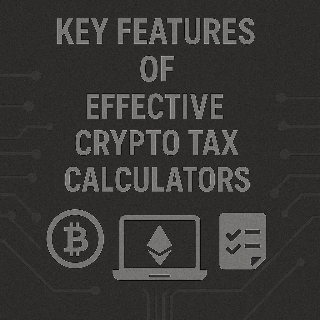 Key Features of Effective Crypto Tax Calculators